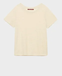 Femme Comptoir des Cotonniers Amandine - T-Shirt Col Rond En Lin