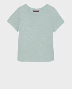 Femme Comptoir des Cotonniers Amandine - T-Shirt Col Rond En Lin