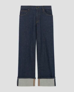 Femme Comptoir des Cotonniers Ava - Jean Straight Selvedge