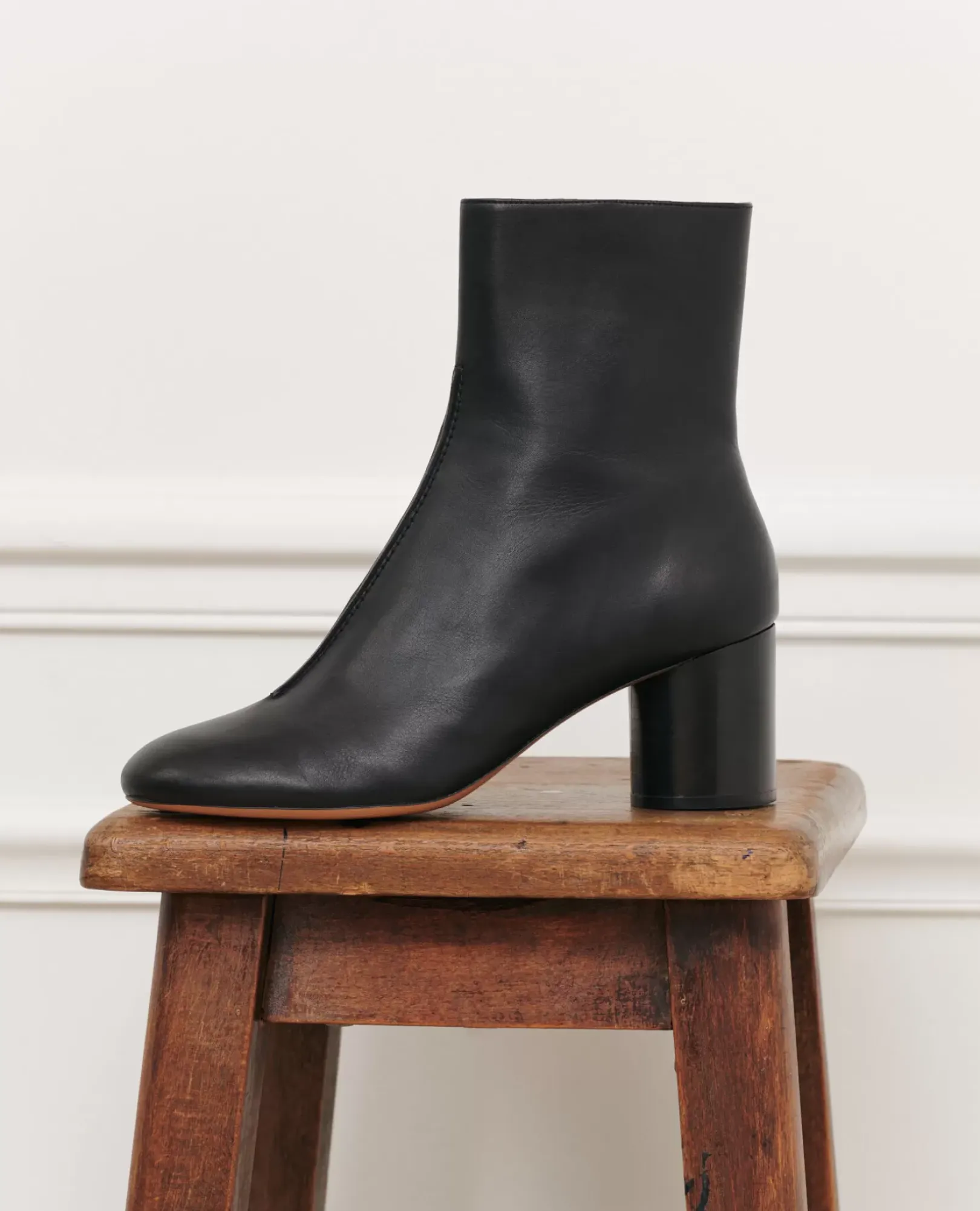 Femme Comptoir des Cotonniers Boots A Talon En Cuir