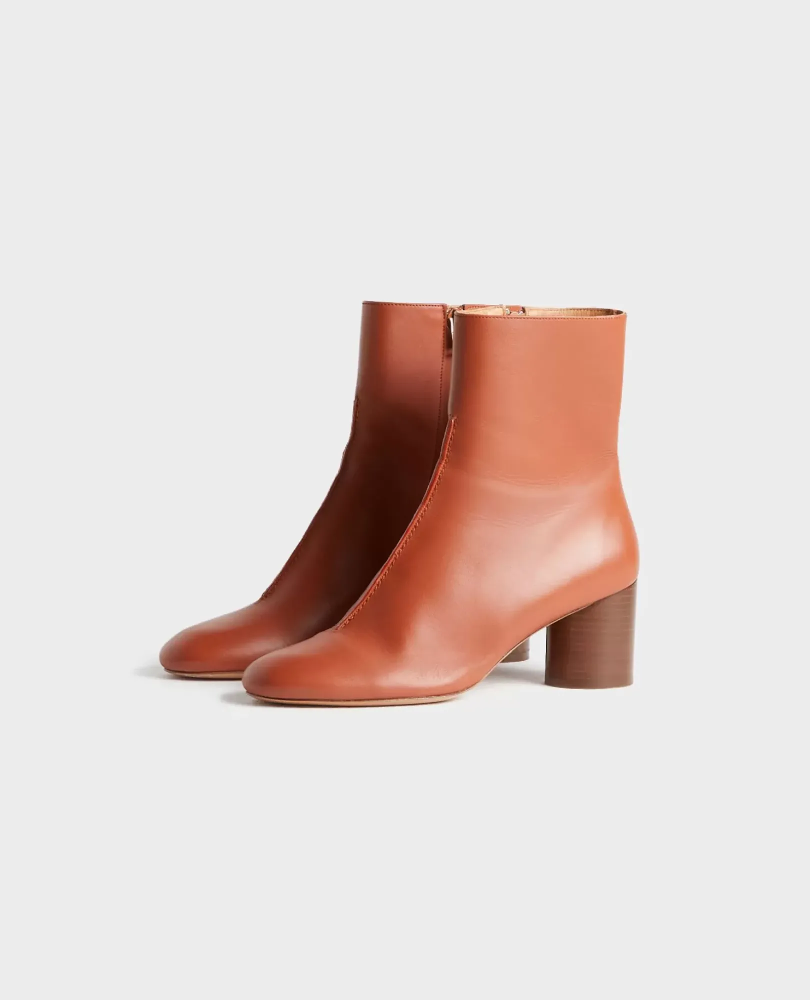 Femme Comptoir des Cotonniers Boots A Talon En Cuir