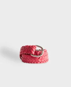 Femme Comptoir des Cotonniers Ceinture Fine Tressee En Cuir