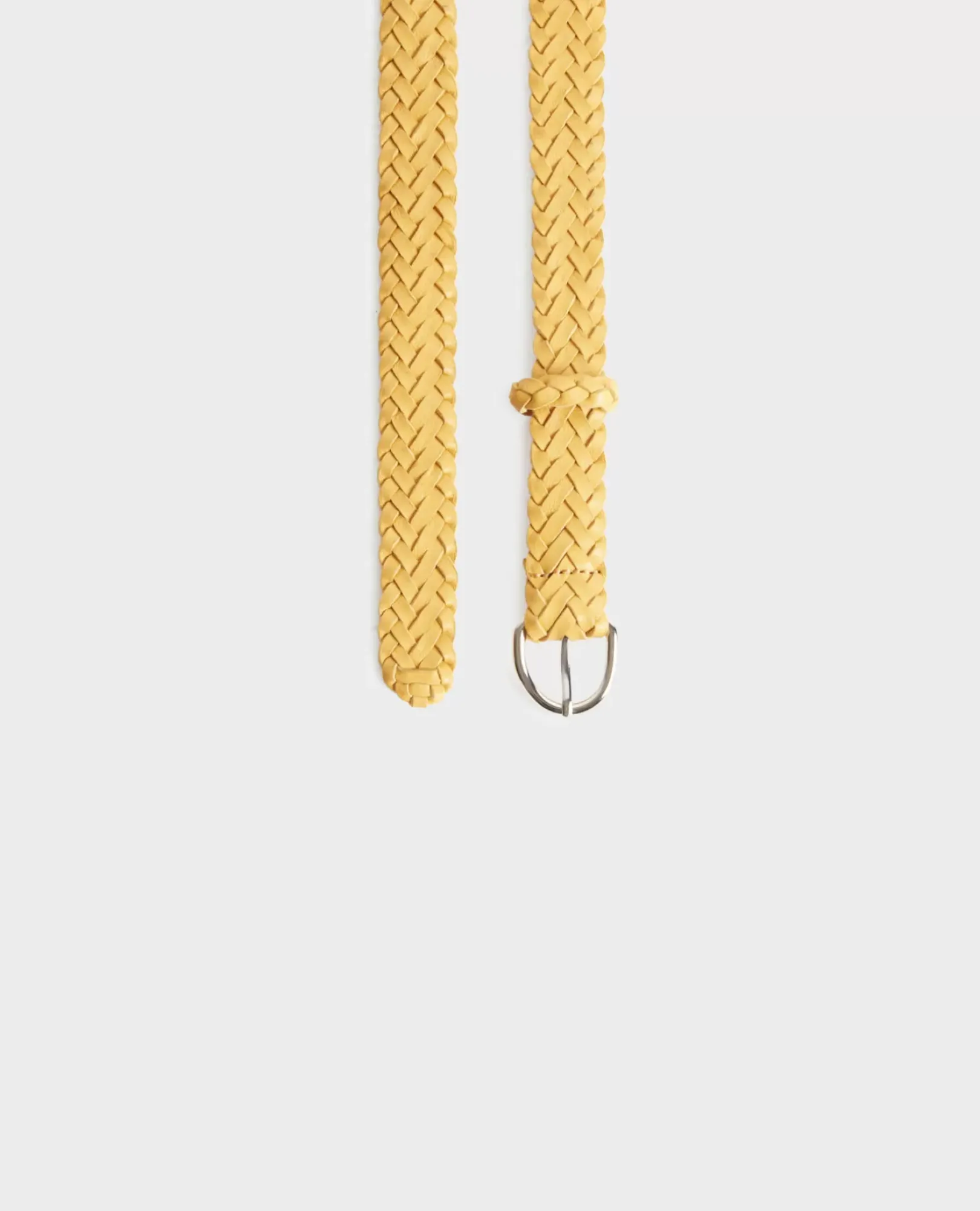 Femme Comptoir des Cotonniers Ceinture Fine Tressee En Cuir