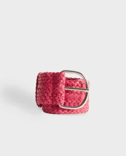 Femme Comptoir des Cotonniers Ceinture Large Tressee En Cuir
