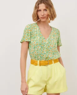 Femme Comptoir des Cotonniers Ceinture Large Tressee En Cuir