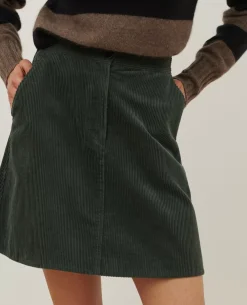 Femme Comptoir des Cotonniers Jupe Courte En Velours Cotele