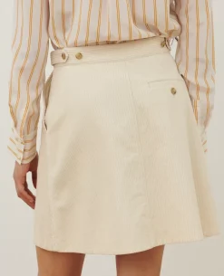 Femme Comptoir des Cotonniers Jupe Courte En Velours Cotele
