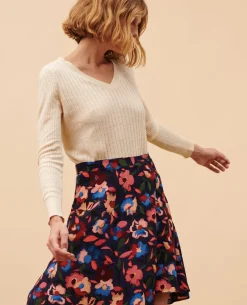 Femme Comptoir des Cotonniers Jupe Courte Imprimee