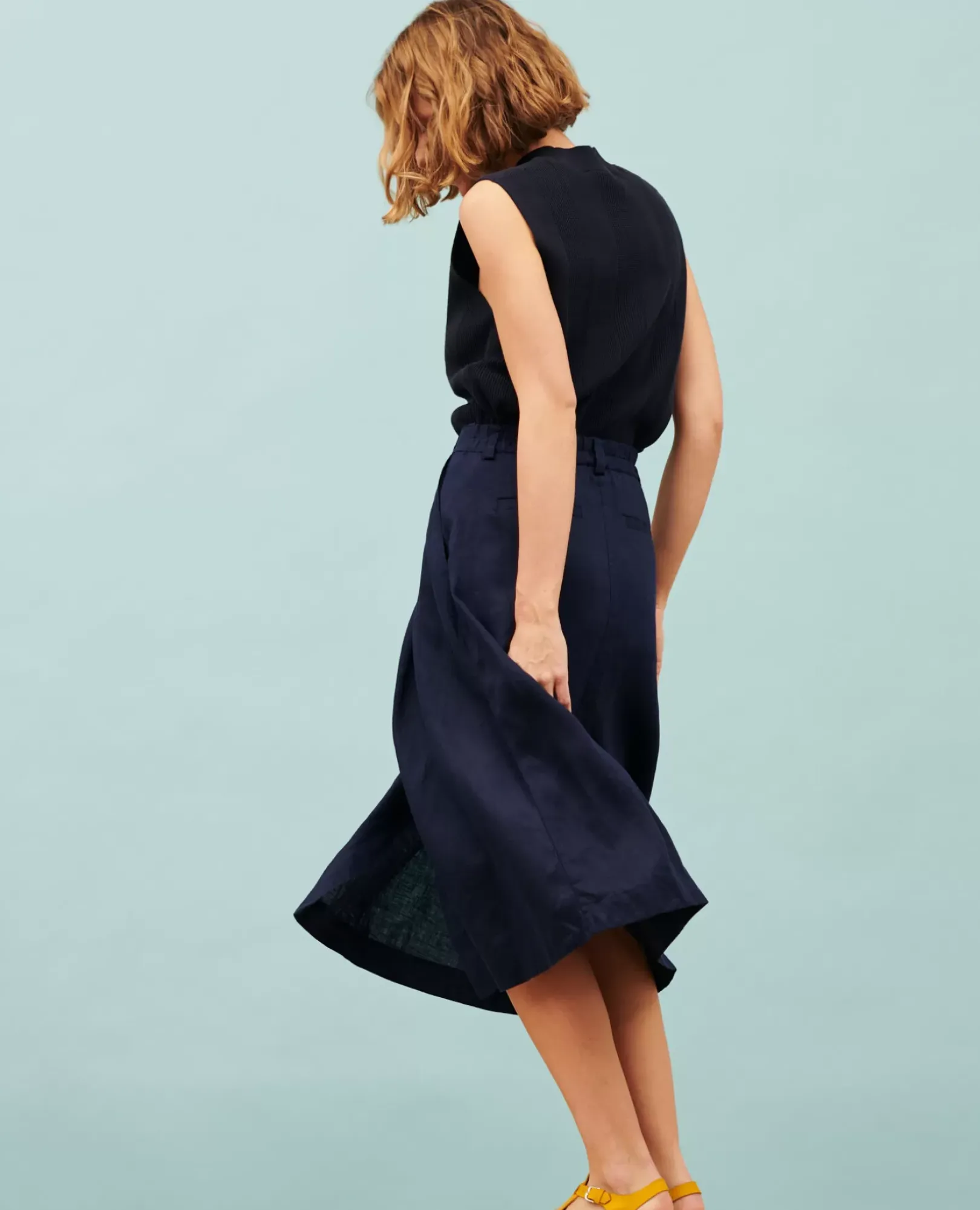 Femme Comptoir des Cotonniers Jupe Longue En Lin