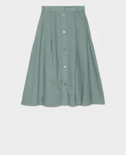 Femme Comptoir des Cotonniers Jupe Midi En Lin