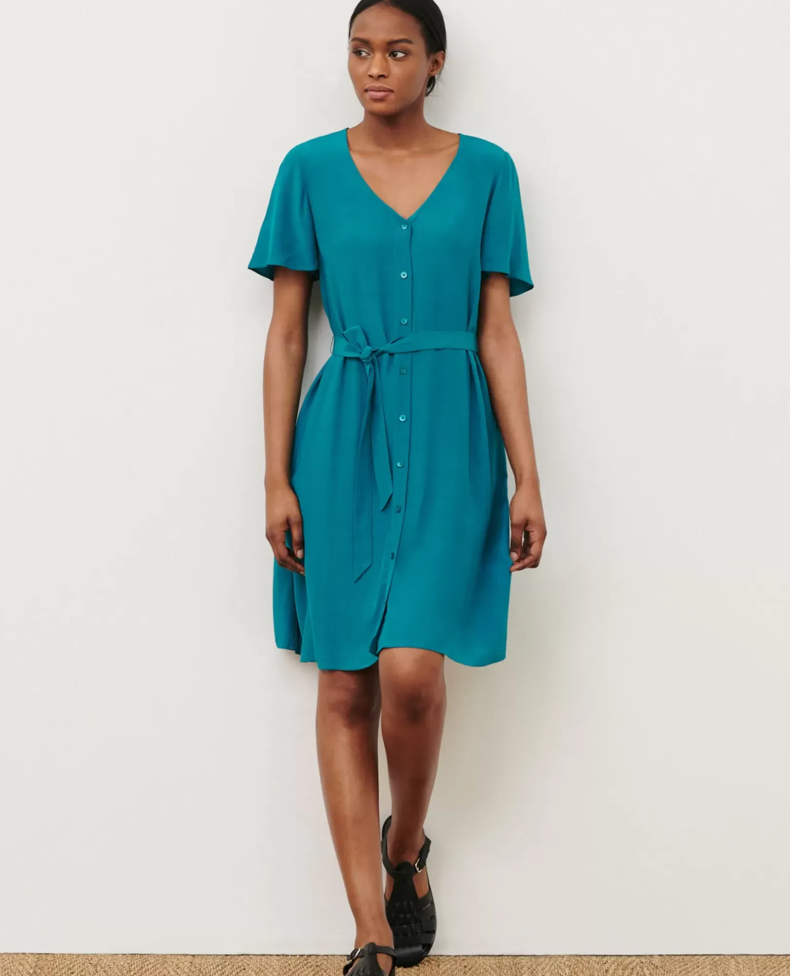 Femme Comptoir des Cotonniers Laetitia - Robe Courte Fluide