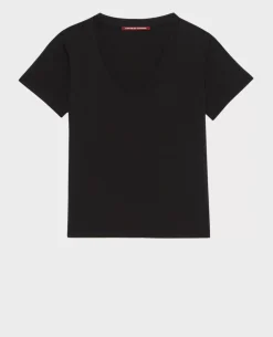 Femme Comptoir des Cotonniers Lea - T-Shirt Fluide Col V