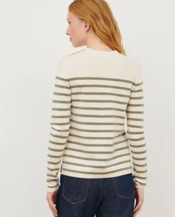 Femme Comptoir des Cotonniers Maddy - Pull Marin En Laine Merinos