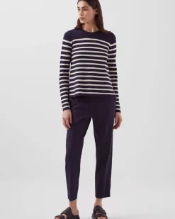 Femme Comptoir des Cotonniers Maddy - Pull Marin En Laine Merinos
