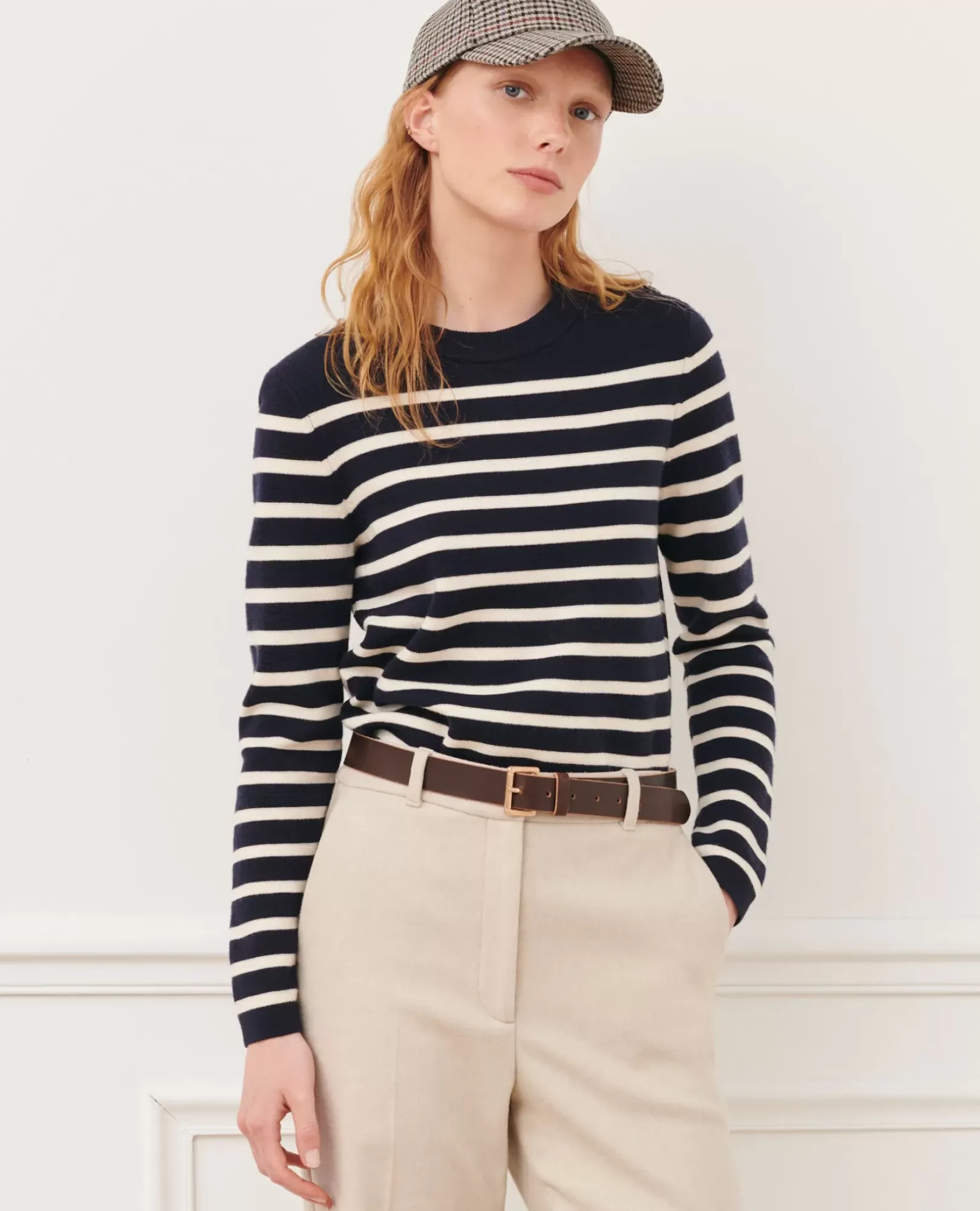 Femme Comptoir des Cotonniers Maddy - Pull Marin En Laine Merinos