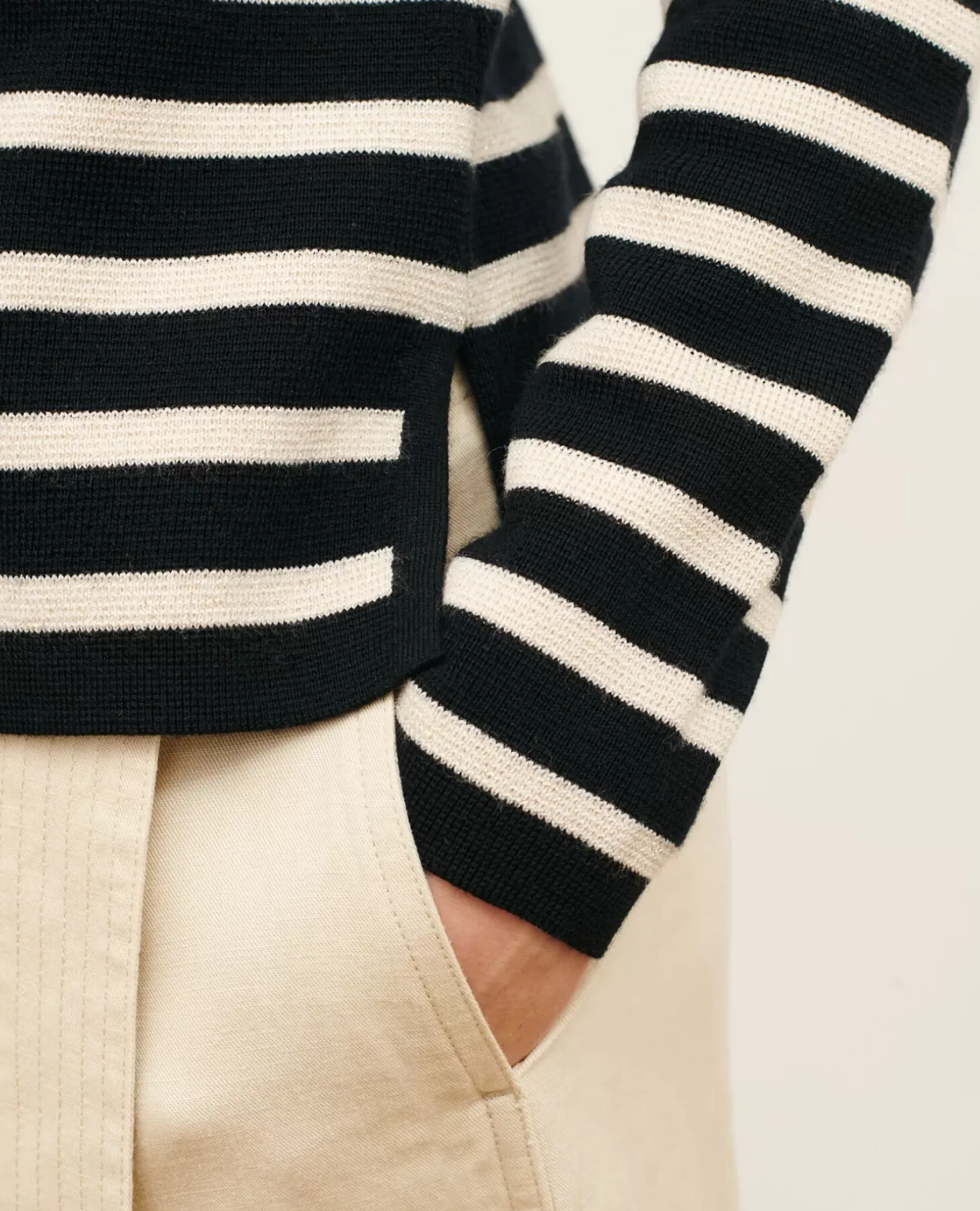 Femme Comptoir des Cotonniers Maddy - Pull Marin En Laine Merinos
