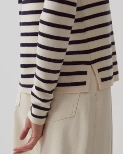 Femme Comptoir des Cotonniers Maddy - Pull Marin En Laine Merinos