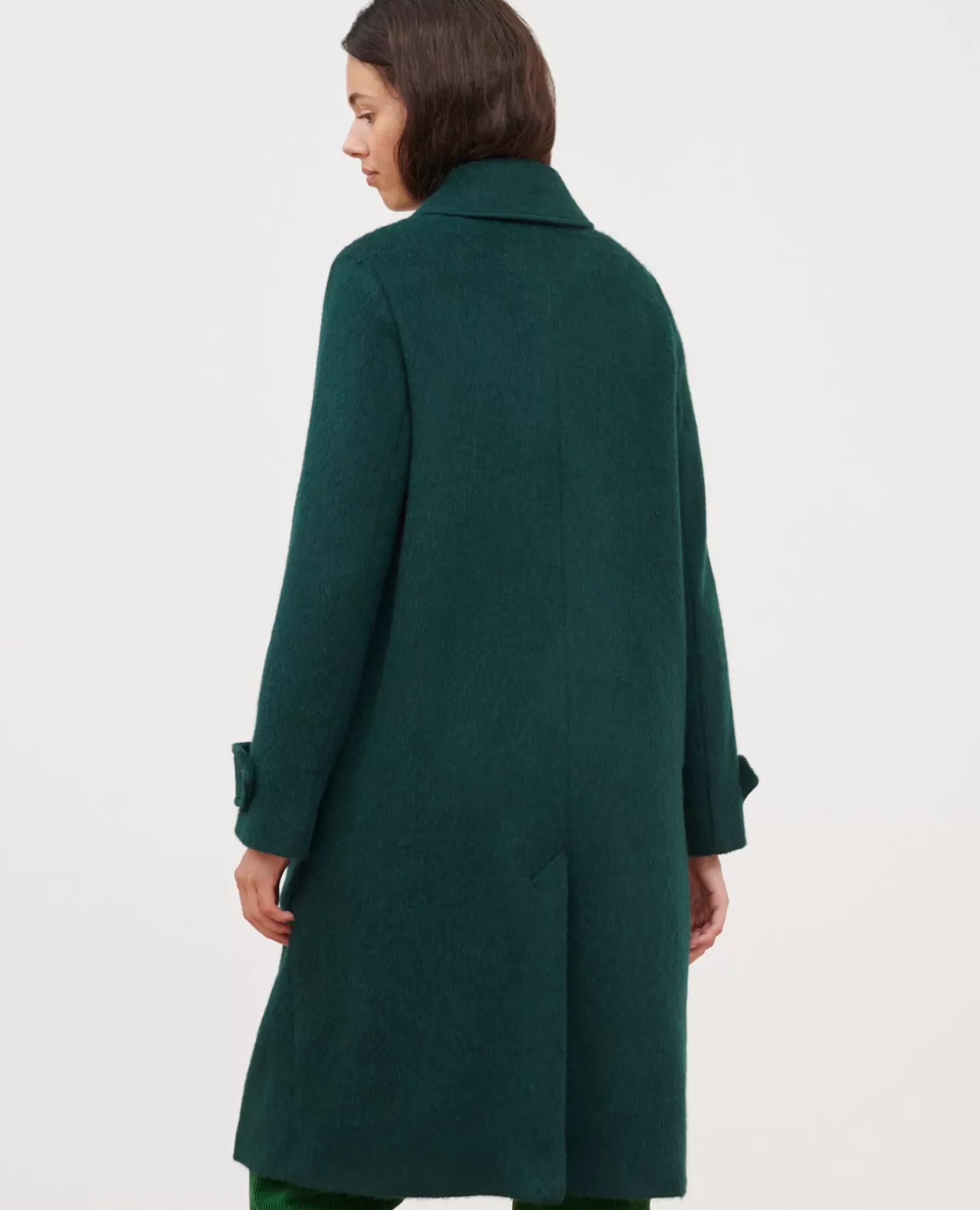 Femme Comptoir des Cotonniers Manteau Droit Laine Texturee