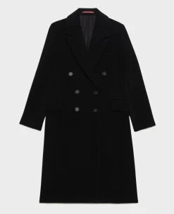Femme Comptoir des Cotonniers Manteau Long En Laine Melangee