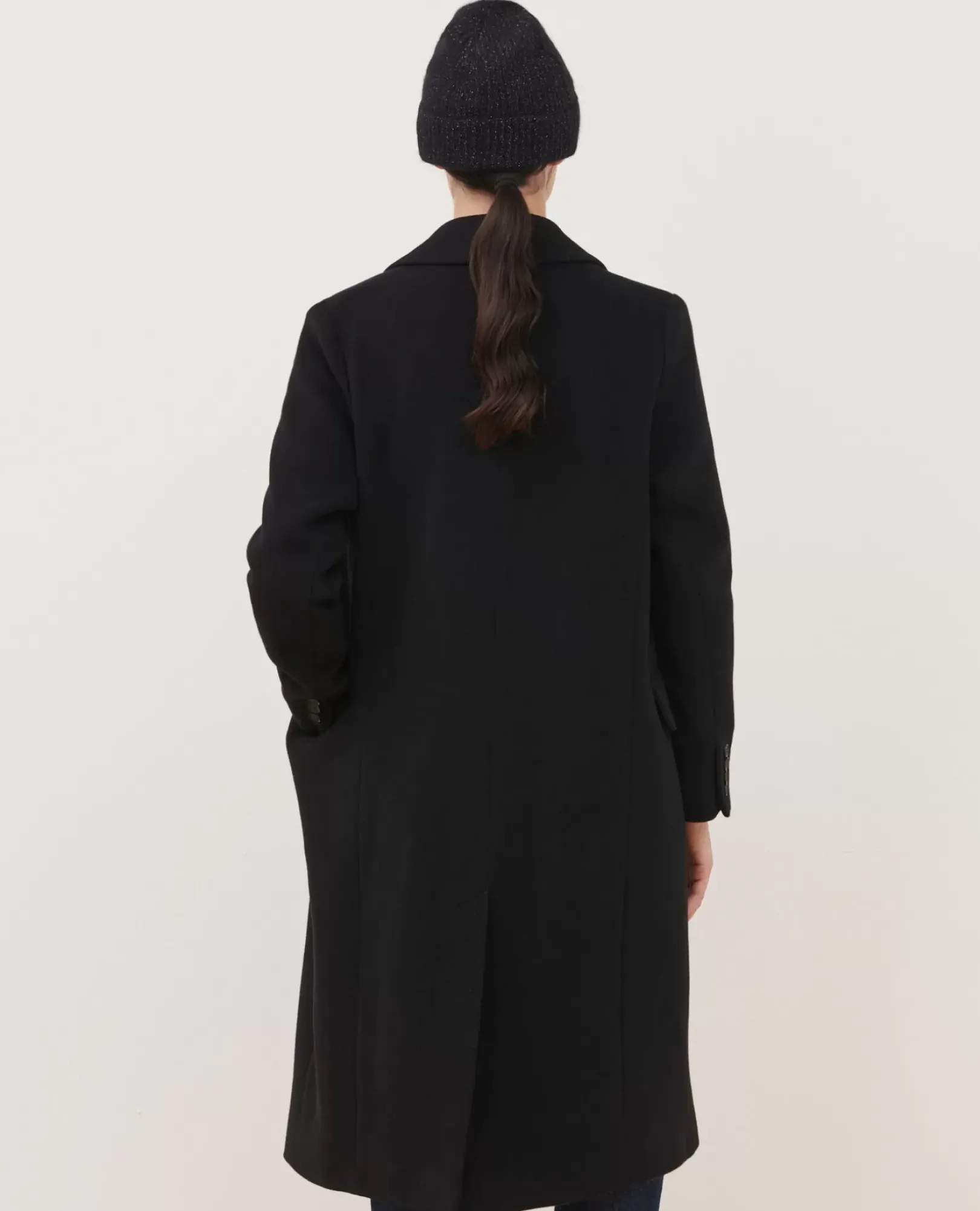 Femme Comptoir des Cotonniers Manteau Long En Laine Melangee