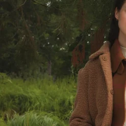 Femme Comptoir des Cotonniers Manteau Long En Laine Melangee