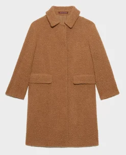 Femme Comptoir des Cotonniers Manteau Long En Laine Melangee