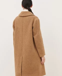Femme Comptoir des Cotonniers Manteau Long En Laine Melangee
