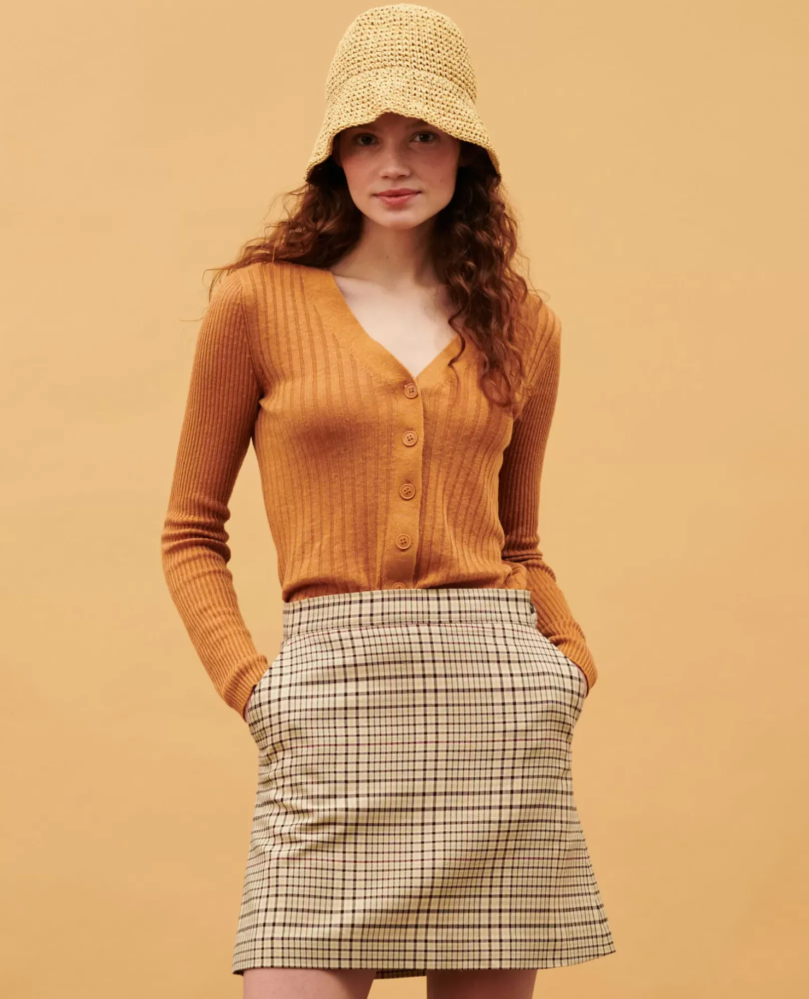 Femme Comptoir des Cotonniers Minijupe A Carreaux