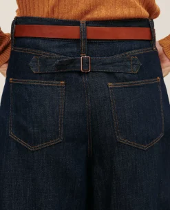 Femme Comptoir des Cotonniers Peggy - Pantalon En Toile Denim