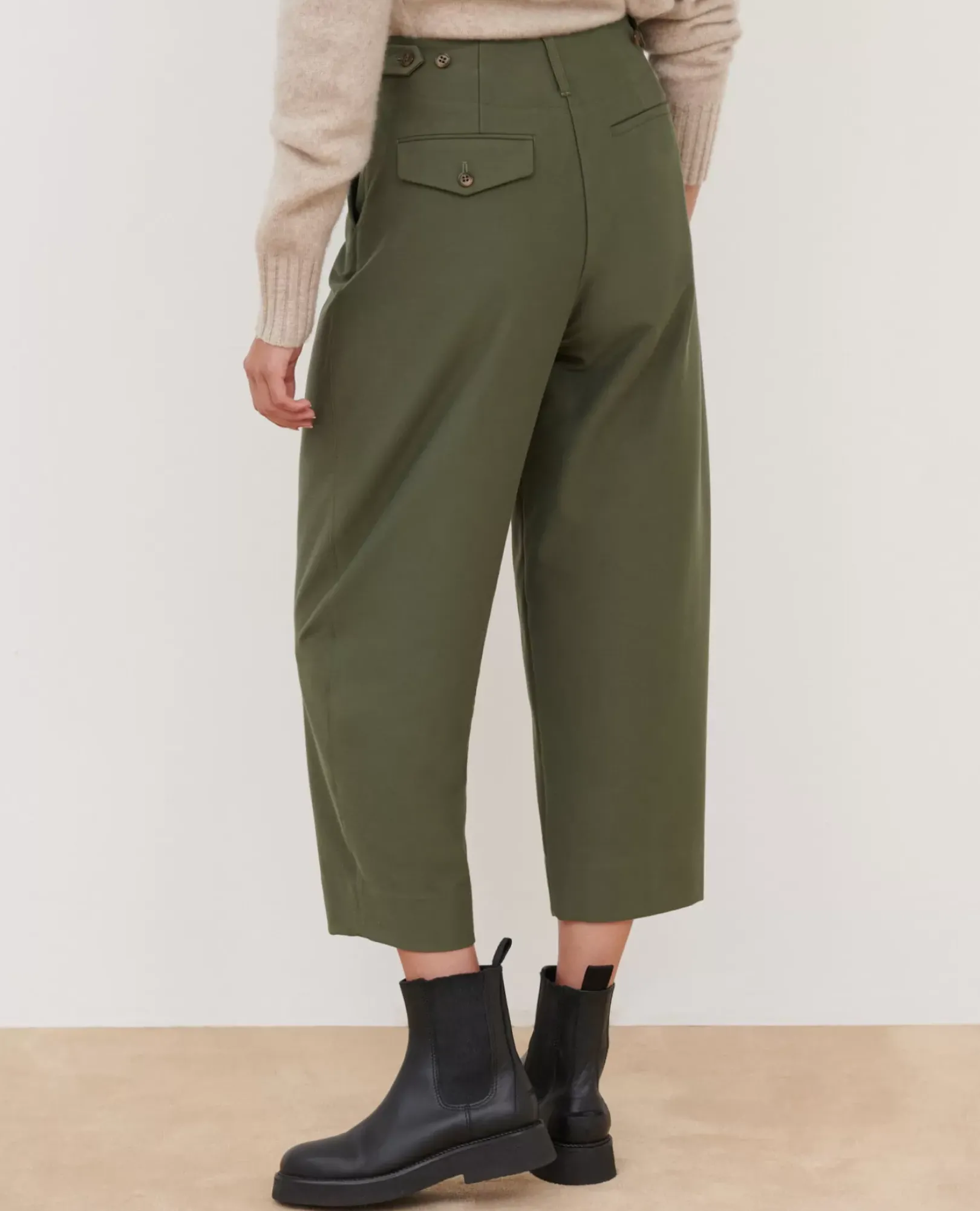 Femme Comptoir des Cotonniers Peggy - Pantalon En Twill De Jersey