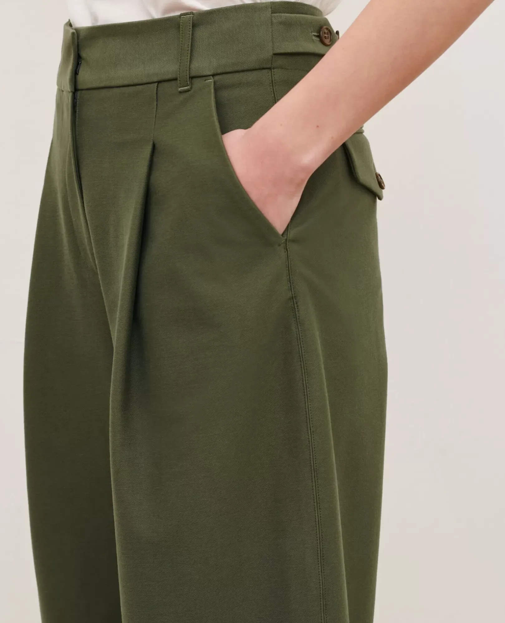 Femme Comptoir des Cotonniers Peggy - Pantalon En Twill De Jersey