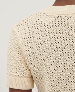 Femme Comptoir des Cotonniers Pull A Manches Courtes En Coton