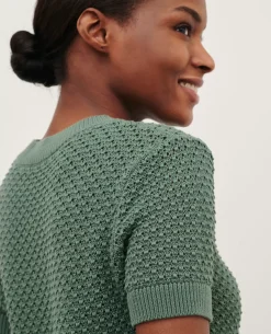 Femme Comptoir des Cotonniers Pull A Manches Courtes En Coton