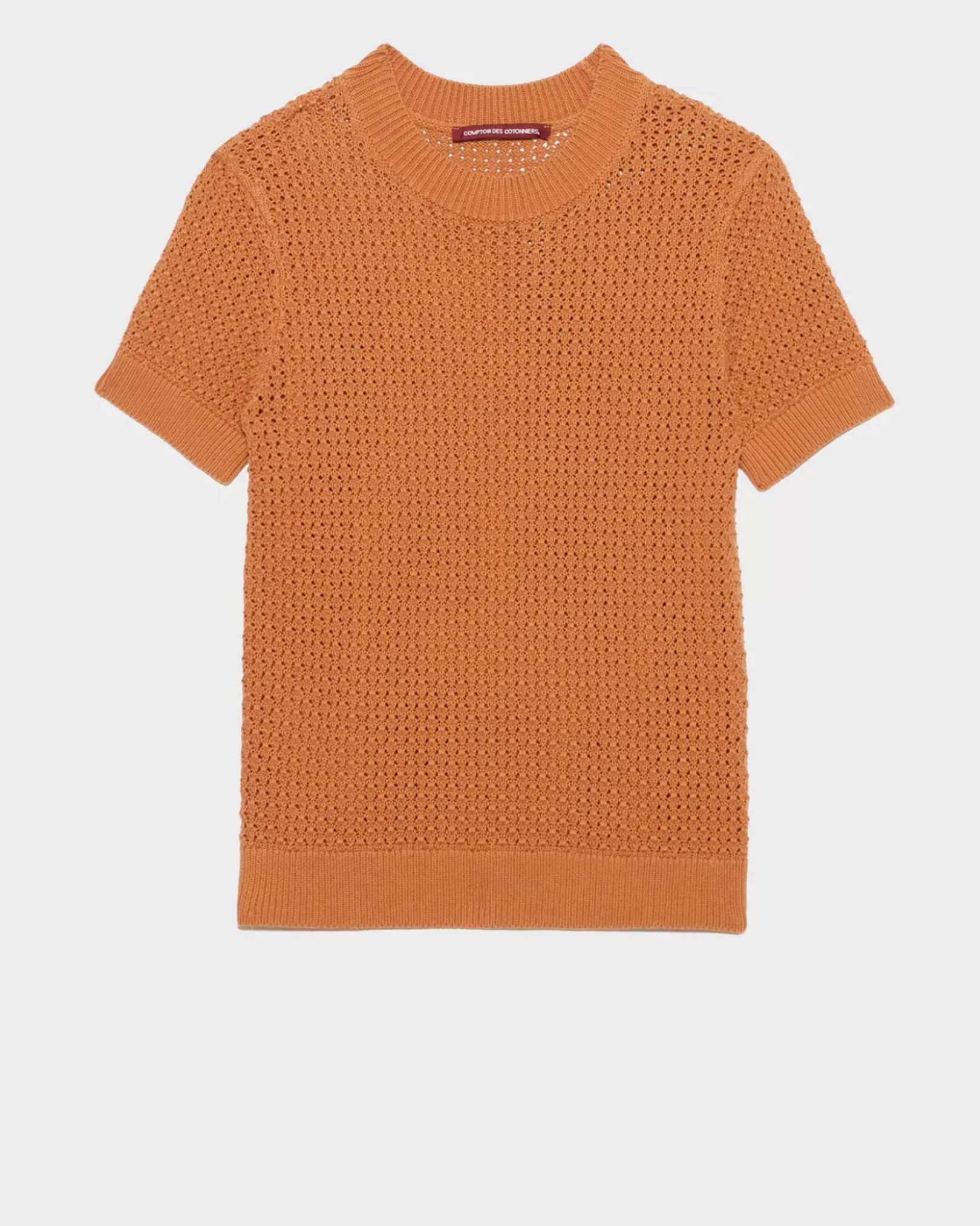 Femme Comptoir des Cotonniers Pull A Manches Courtes En Coton