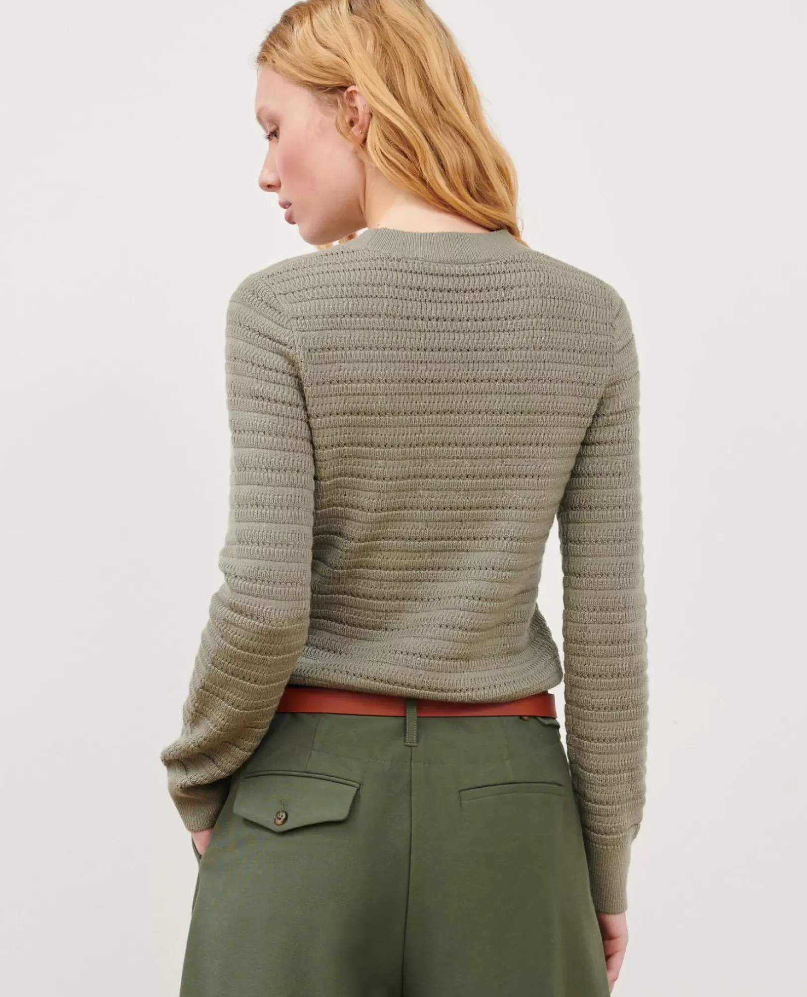 Femme Comptoir des Cotonniers Pull Ajoure En Laine Merinos