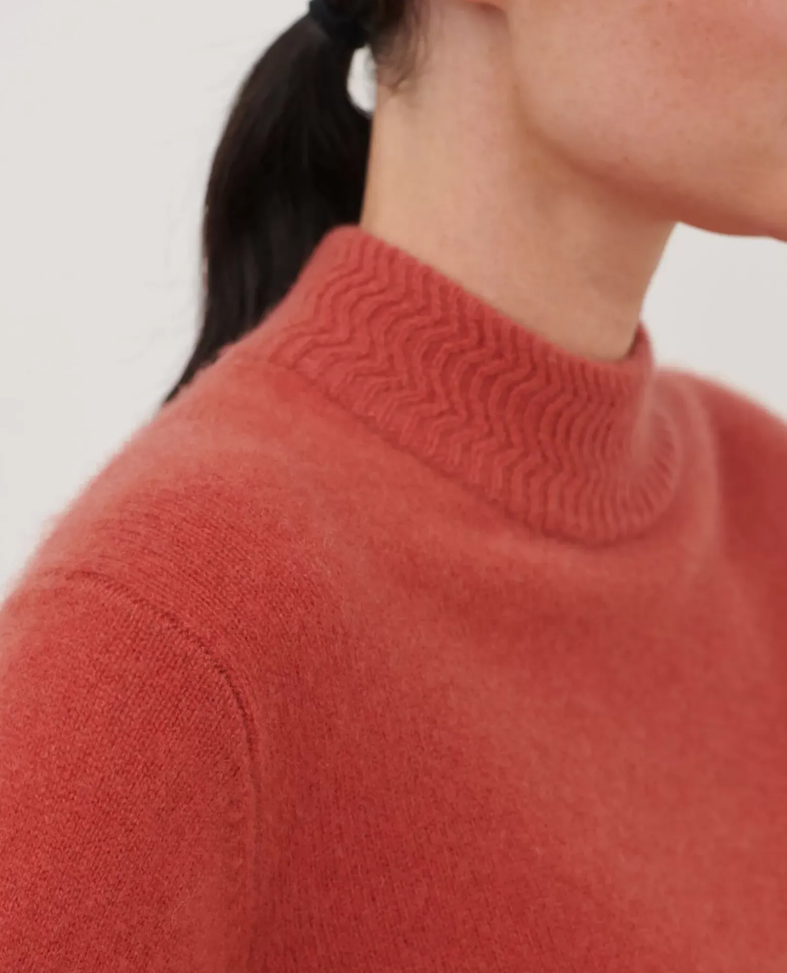Femme Comptoir des Cotonniers Pull Col Montant En Cachemire