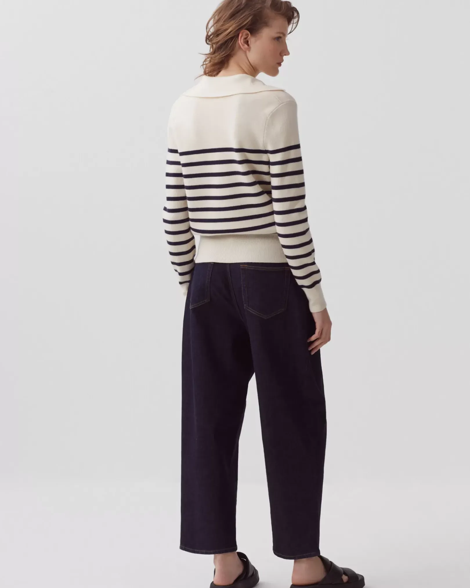 Femme Comptoir des Cotonniers Pull Mariniere En Laine Merinos