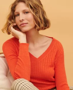 Femme Comptoir des Cotonniers Pull Texture En Lin