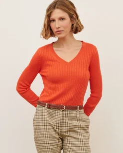 Femme Comptoir des Cotonniers Pull Texture En Lin