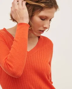 Femme Comptoir des Cotonniers Pull Texture En Lin