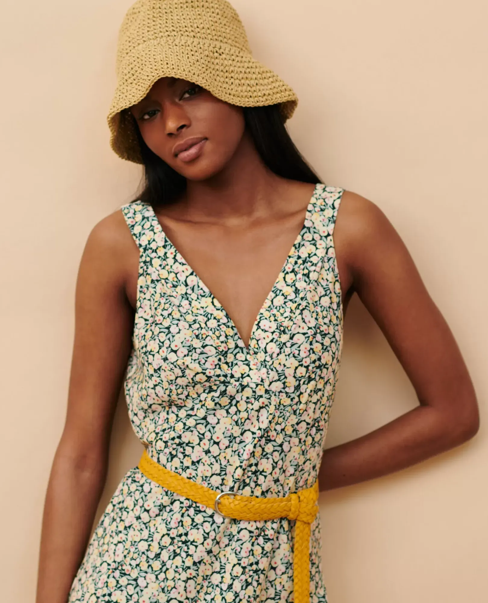 Femme Comptoir des Cotonniers Robe Longue Imprimee