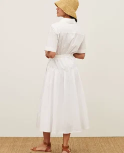 Femme Comptoir des Cotonniers Robe Midi En Coton