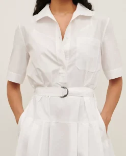 Femme Comptoir des Cotonniers Robe Midi En Coton