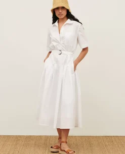 Femme Comptoir des Cotonniers Robe Midi En Coton