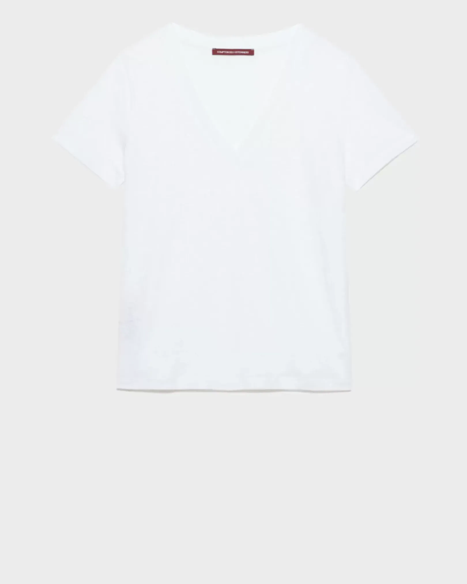 Femme Comptoir des Cotonniers Sarah - T-Shirt Col V En Lin
