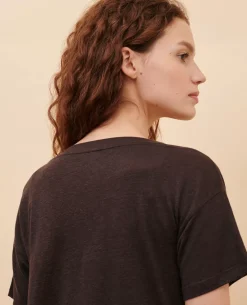 Femme Comptoir des Cotonniers Sarah - T-Shirt En Lin