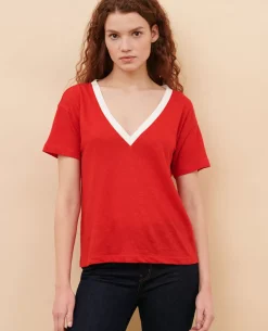 Femme Comptoir des Cotonniers Sarah - T-Shirt En Lin