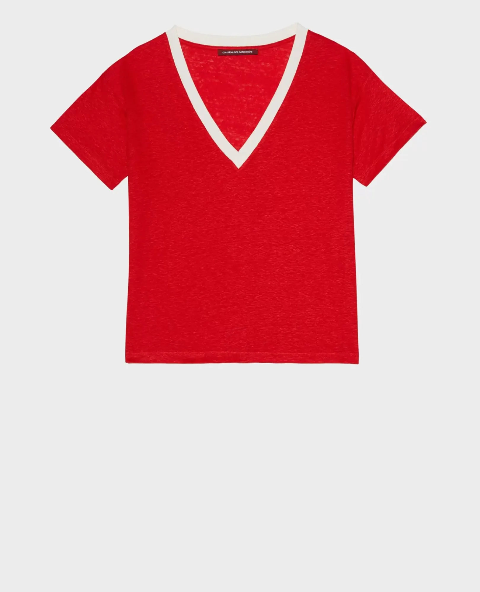 Femme Comptoir des Cotonniers Sarah - T-Shirt En Lin
