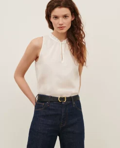 Femme Comptoir des Cotonniers Top En Voile De Coton