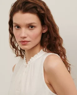 Femme Comptoir des Cotonniers Top En Voile De Coton